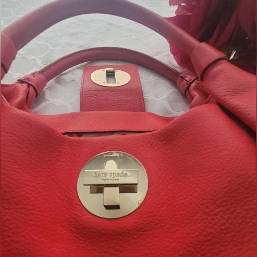 Kate Spade Coral Leather Purse - Picture 2 of 16